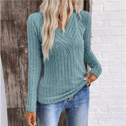 Ribbed knit Quinn sweater