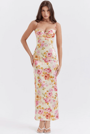 Katherine | Floral spaghetti strap dress