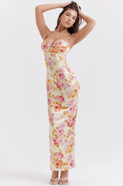Katherine | Floral spaghetti strap dress