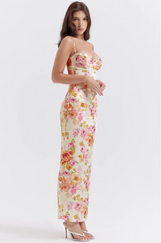 Katherine | Floral spaghetti strap dress