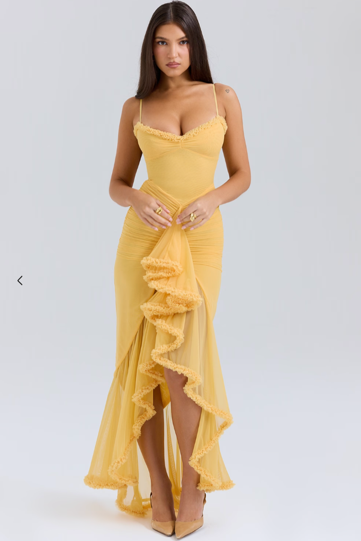Alejandra | Vestido fruncido elegante