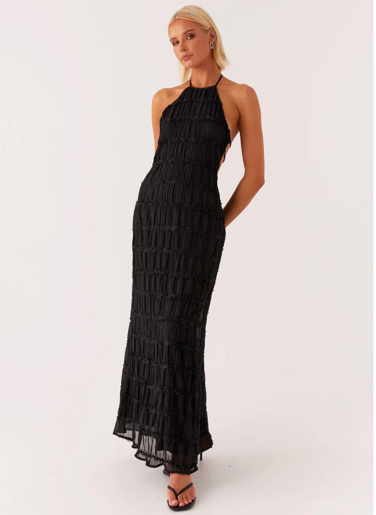 Jolene | Vestido maxi halter elegante