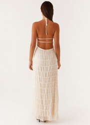 Jolene | Vestido maxi halter elegante