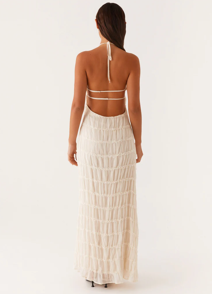 Jolene | Vestido maxi halter elegante