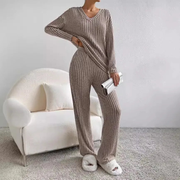 Conjunto de punto canalé de dos piezas