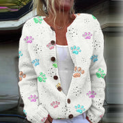 Oversized printed Sofie cardigan