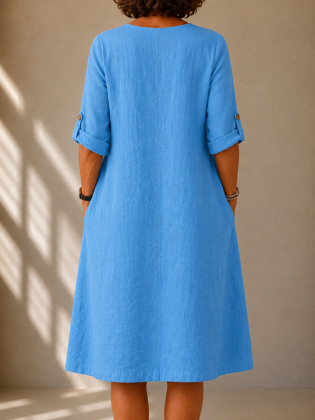 Inés summer dress with a soft drape
