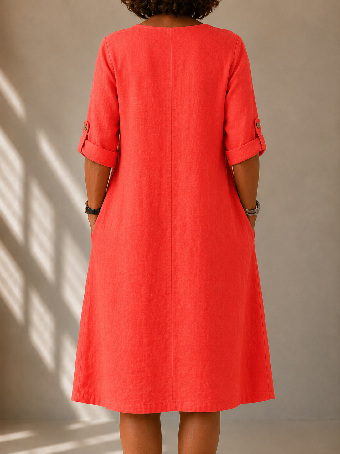 Relaxed-fit summer dress