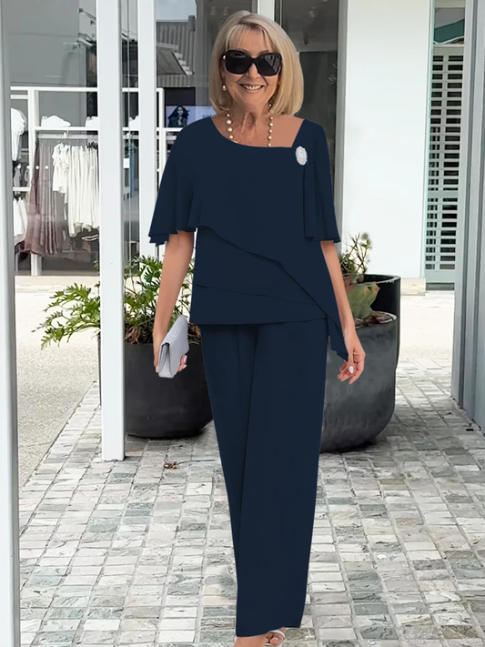 Conjunto femenino de caída fluida