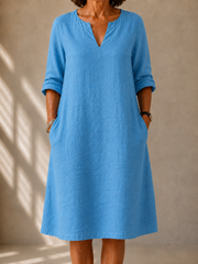 Inés summer dress with a soft drape