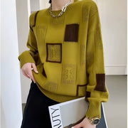 Geometric knit sweater