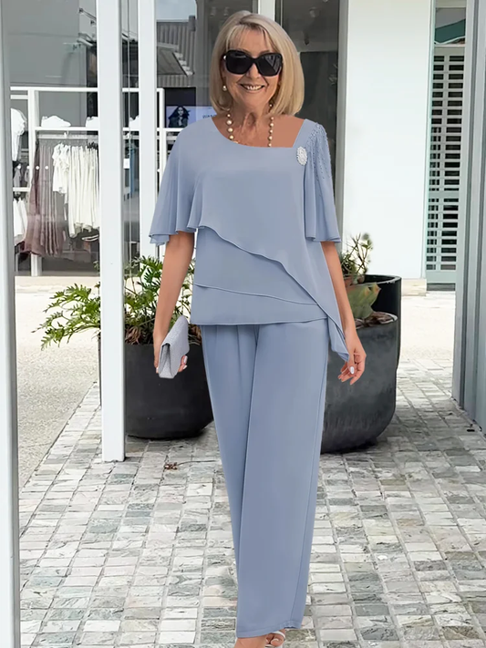 Conjunto femenino de caída fluida