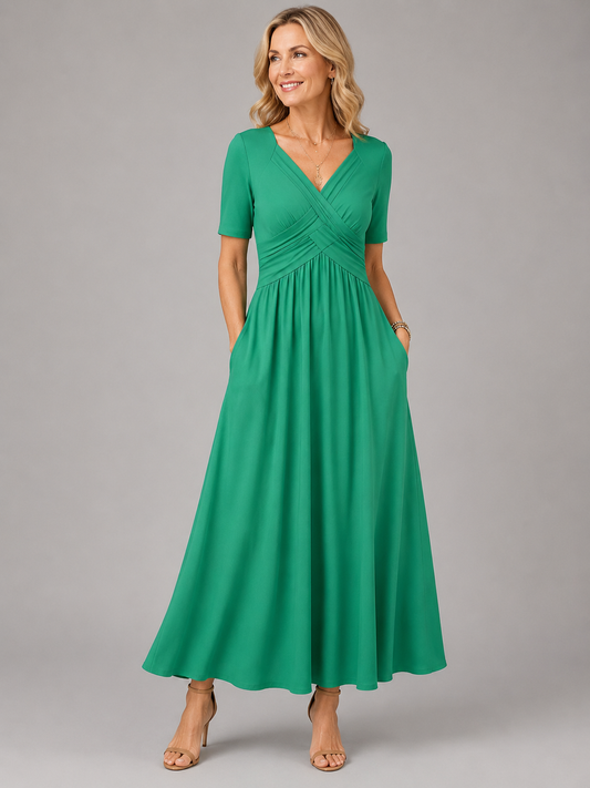 Beatriz | Vestido midi elegante con escote en V