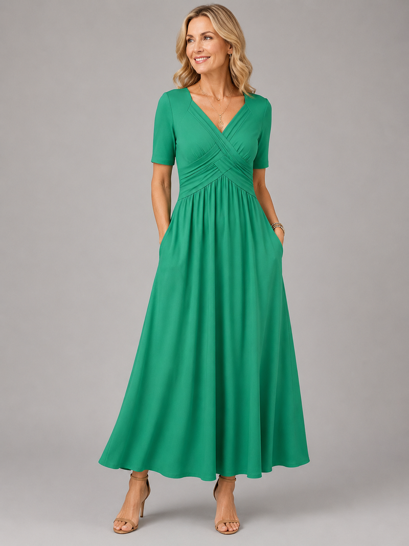 Beatriz | Vestido midi elegante con escote en V