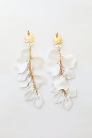 Pendientes de Gota de Pétalo de Orquídea