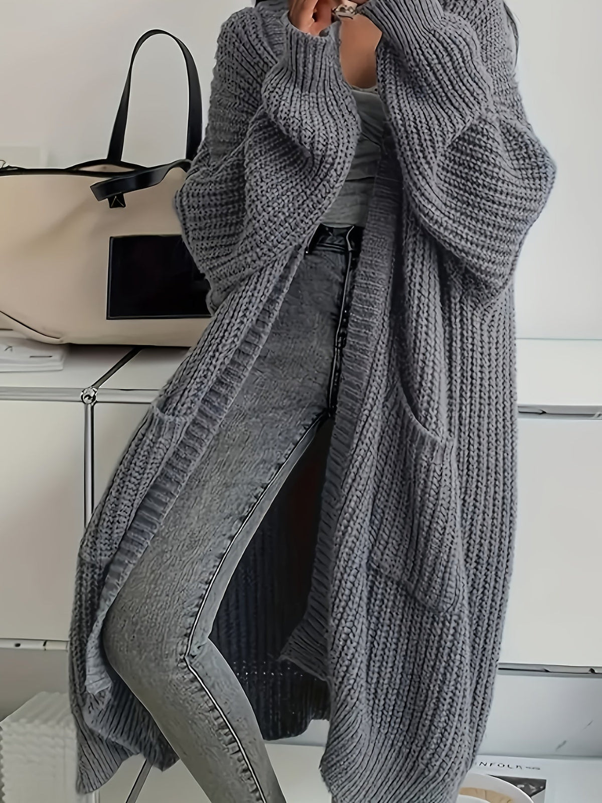 Relaxed fit long Alice cardigan