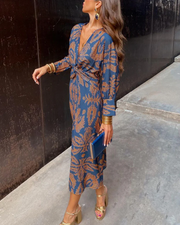 Julia | Vestido maxi de manga larga