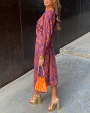 Julia | Vestido maxi de manga larga