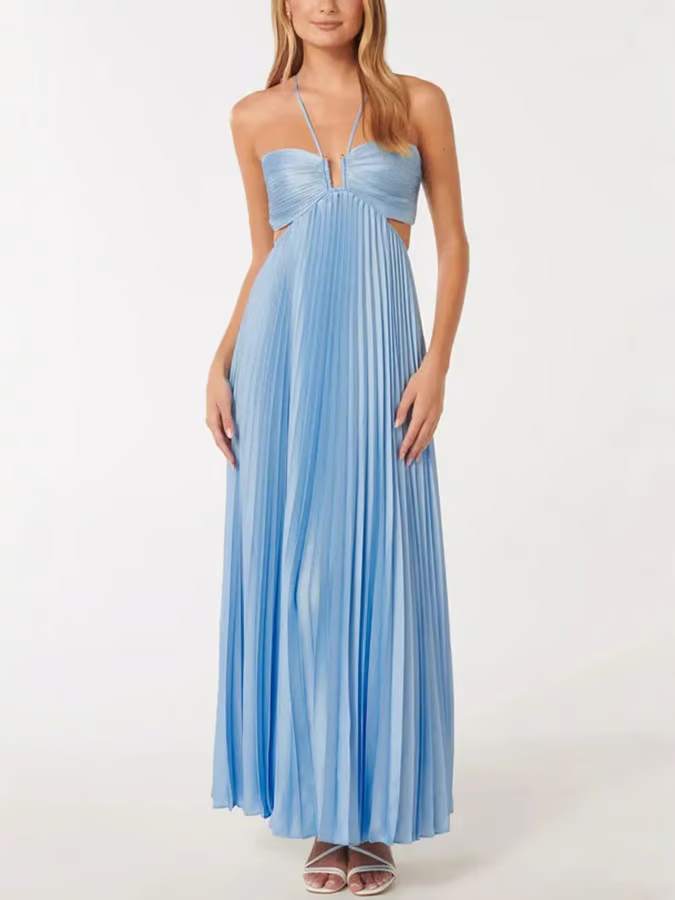Orquídea | Vestido maxi halter