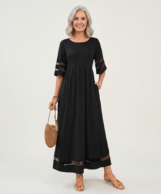 Claudia | Vestido midi fluido