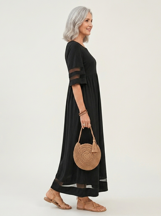Claudia | Vestido midi fluido