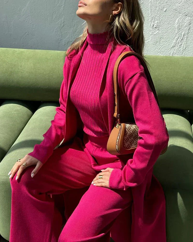 Clara | Three-piece knit set