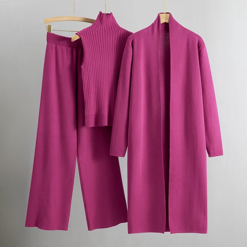 Clara | Three-piece knit set