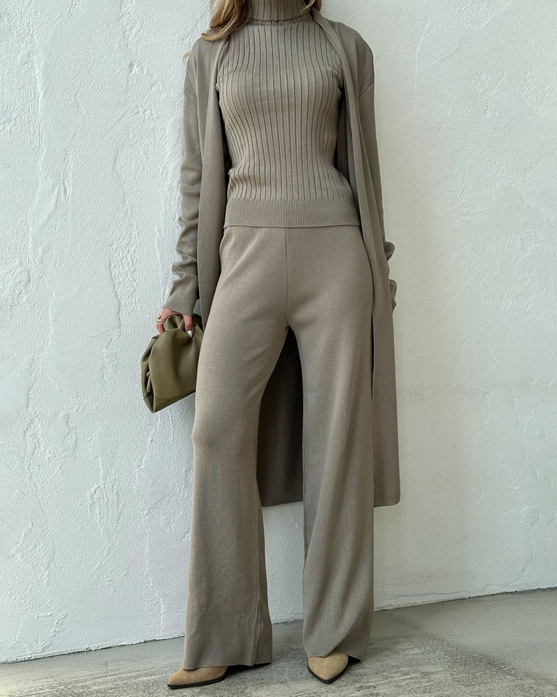 Clara | Three-piece knit set