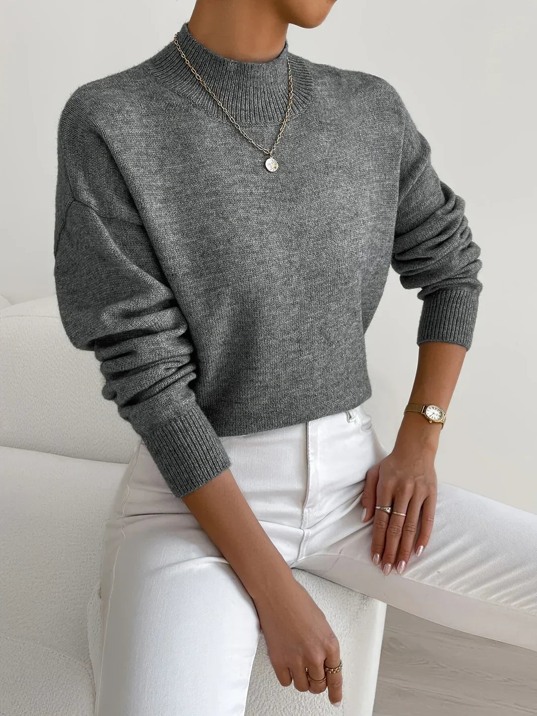 Jersey Marilena de cuello alto