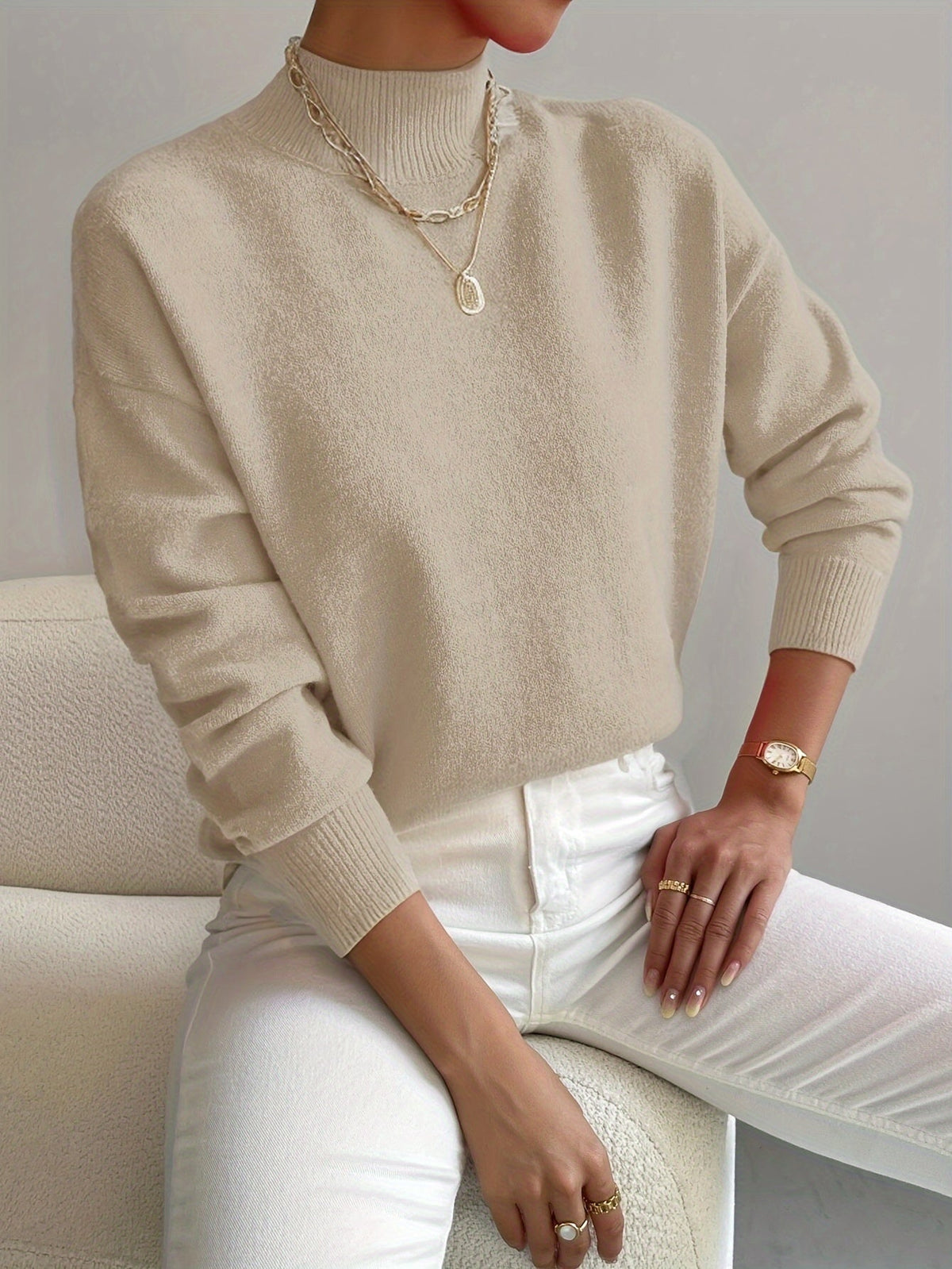 Jersey Marilena de cuello alto