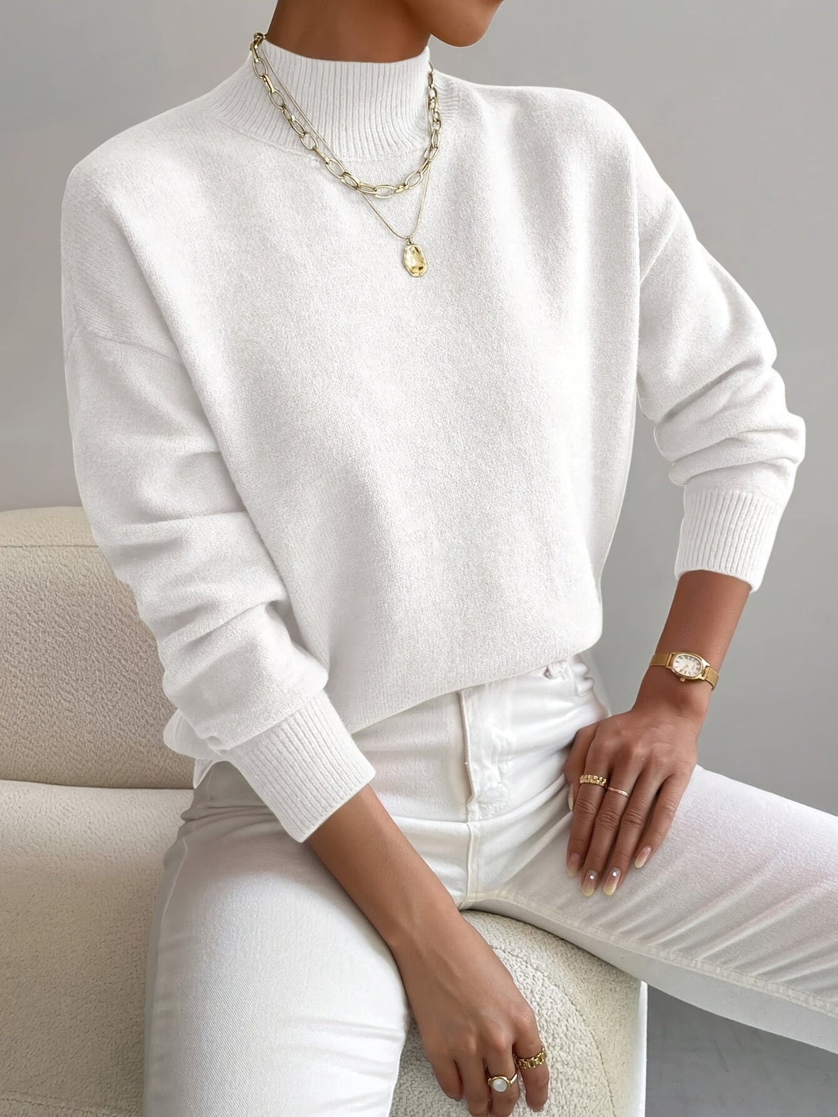 Jersey Marilena de cuello alto