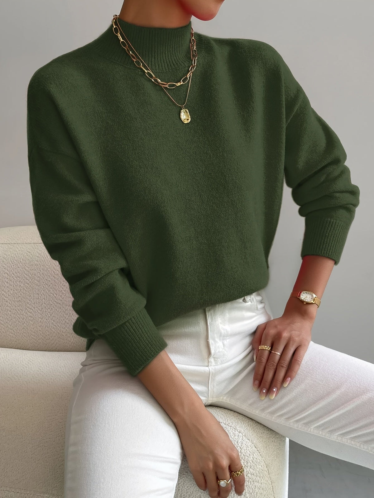 Jersey Marilena de cuello alto