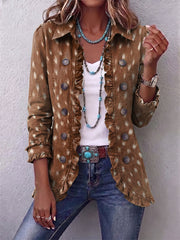 Felisa | Chaqueta Estampado Animal con Volantes