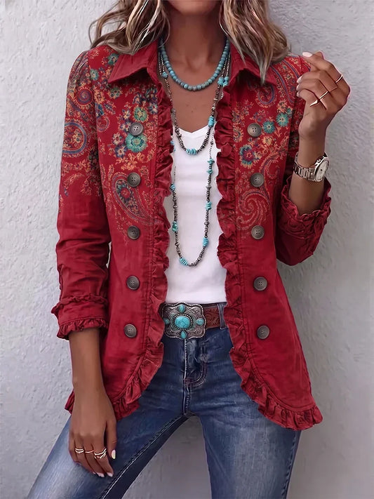 Natividad | Cashmere Ruffled Jacket
