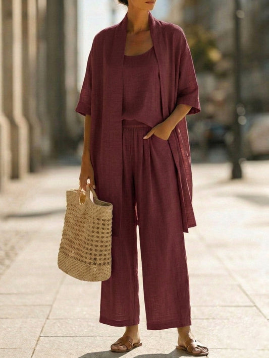 Claudia | Conjunto ligero de tres piezas