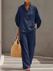 Flowy batwing sleeve set