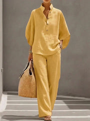 Flowy batwing sleeve set