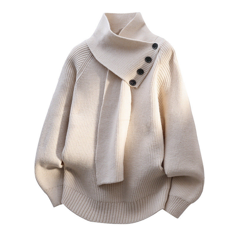 Jersey Imogen con cuello tipo bufanda