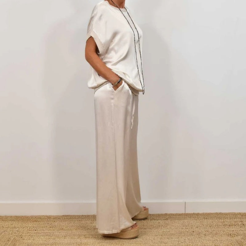 Mónica | Conjunto fluido elegante de dos piezas