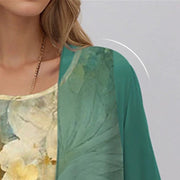 Carla | Conjunto floral de vestido y sobrecamisa