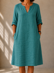 Flowy silhouette summer dress