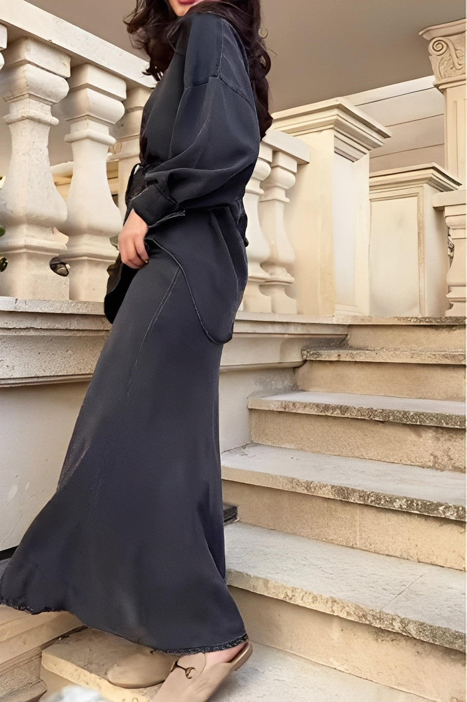 Carmen | Shirt and skirt set with adjustable waist