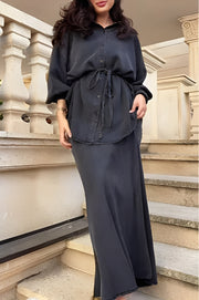 Carmen | Shirt and skirt set with adjustable waist