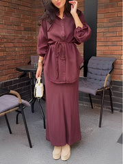 Carmen | Shirt and skirt set with adjustable waist