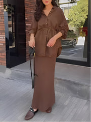 Carmen | Shirt and skirt set with adjustable waist